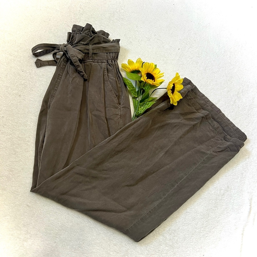 Thread & Supply Wide Leg Tie Waist Palazzo Pants - Small (26")